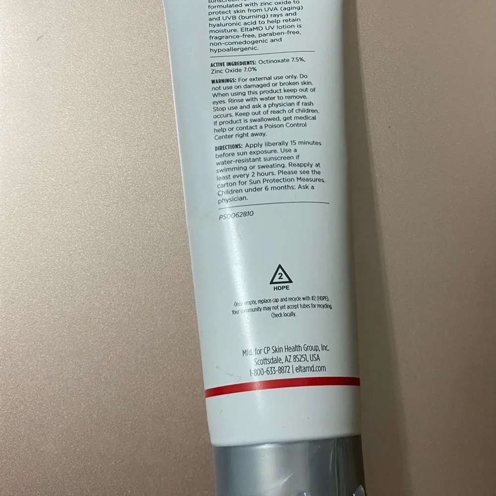 EltaMD UV Lotion Broad-Spectrum SPF 35 Body Sunscreen 8Oz New